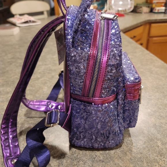 NWT Disney Loungefly Purple Potion sequin - Picture 5 of 11